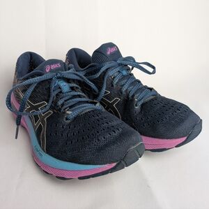 ASICS FlyteFoam Women Active Shoes Size 7 Blue And Pink
